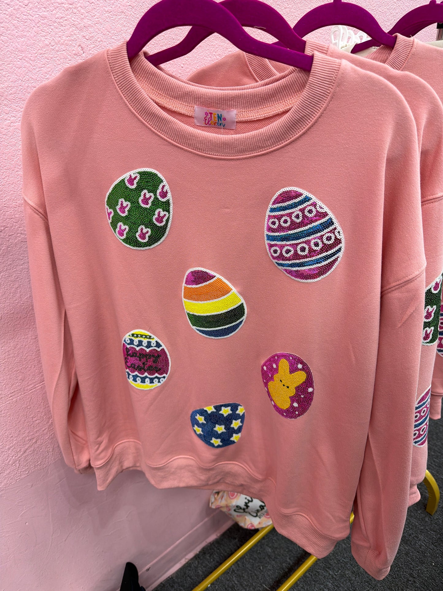 Egg Sequin Sweatshirt