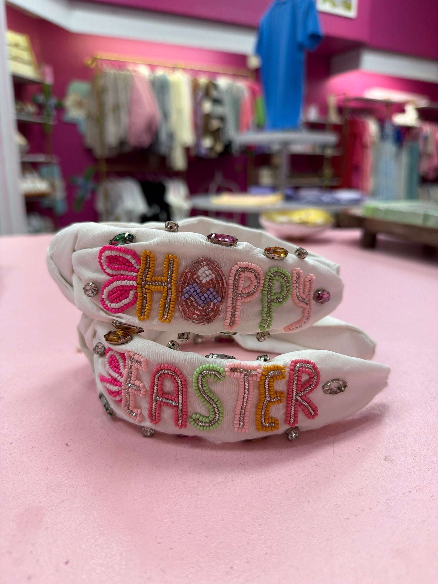 Hoppy Easter Beaded Headband