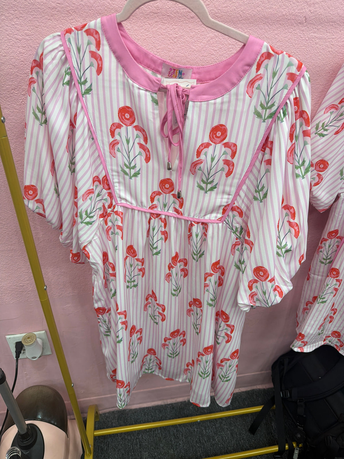 Pink & White Summer Skies Dress