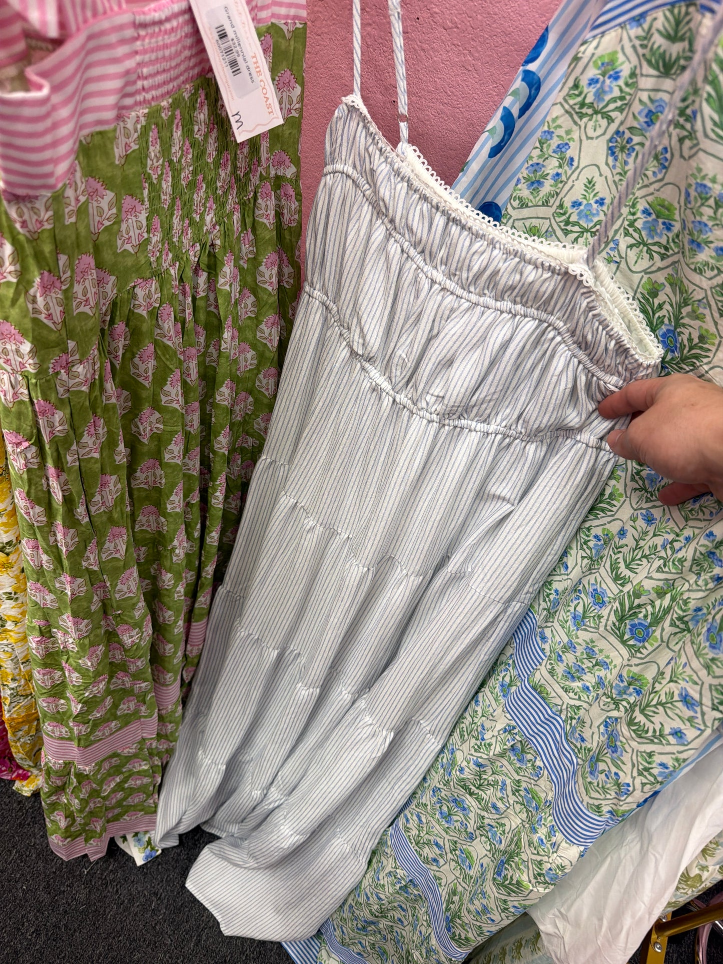 Blue And White Stripe Dress