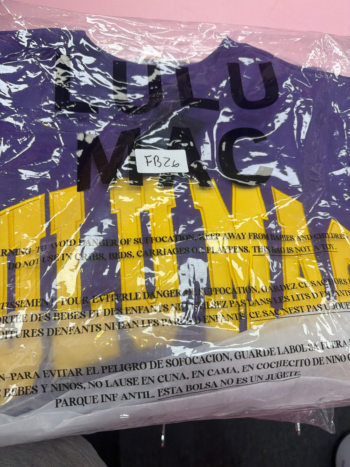 FB26 LULUMAC SWEATSHIRT Purple / Yellow Embroidered