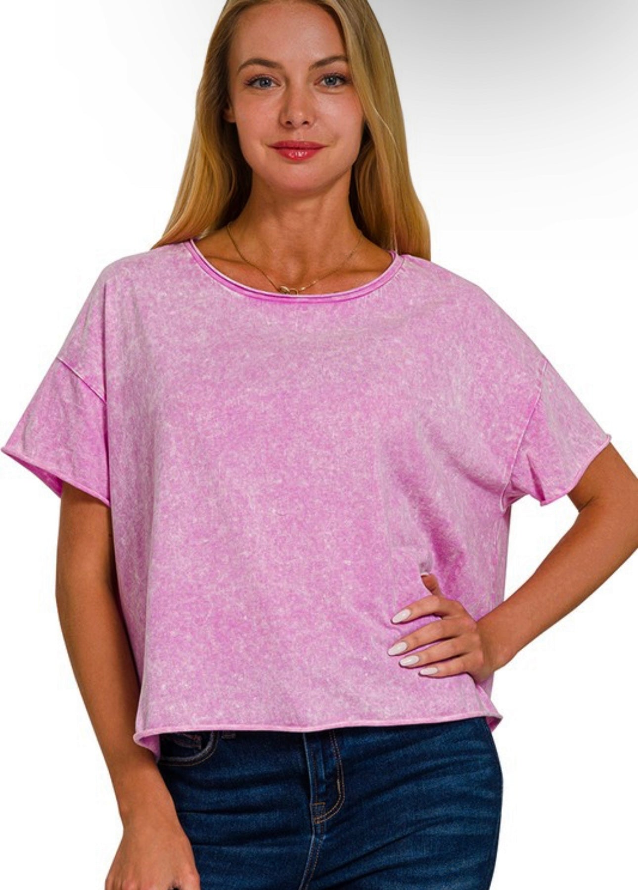 cropped zenana tee