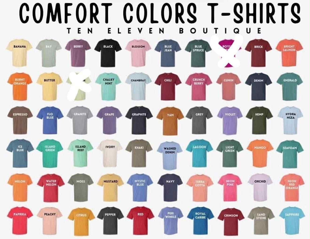 THE COAST varsity comfort color