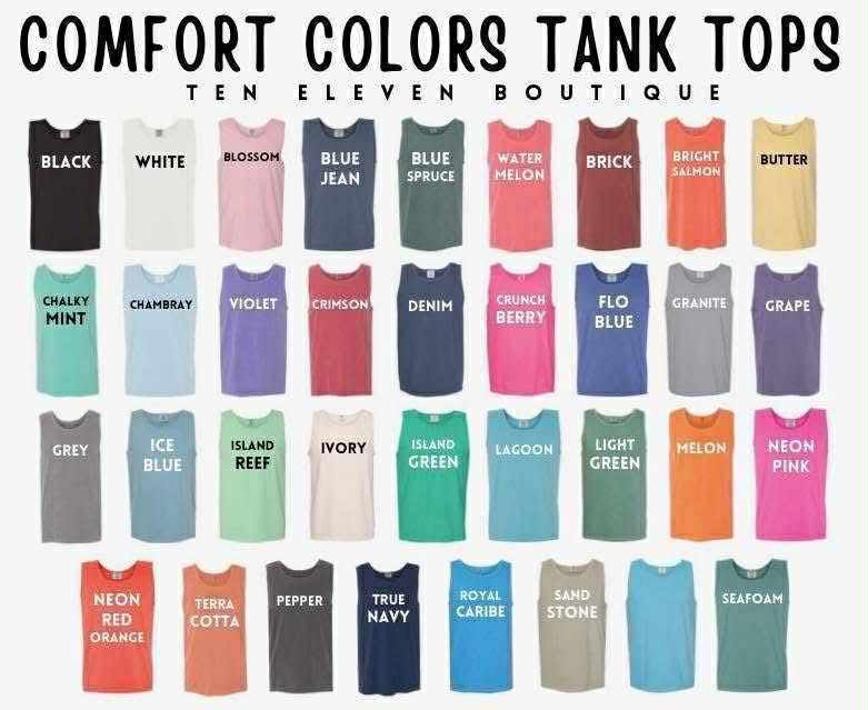 THE COAST comfort color tank