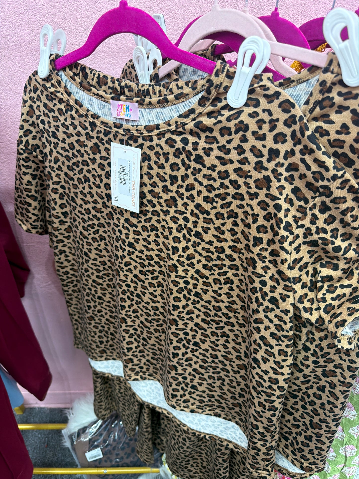 Leopard Print 2PC Pant set (pockets)