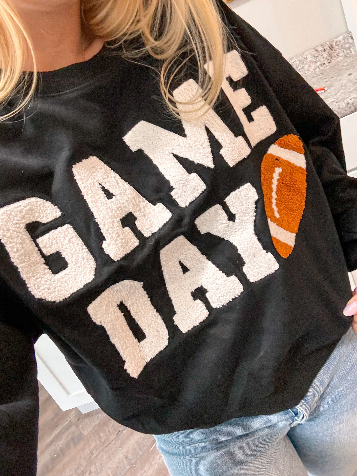 Game day π cropped sweatshirt