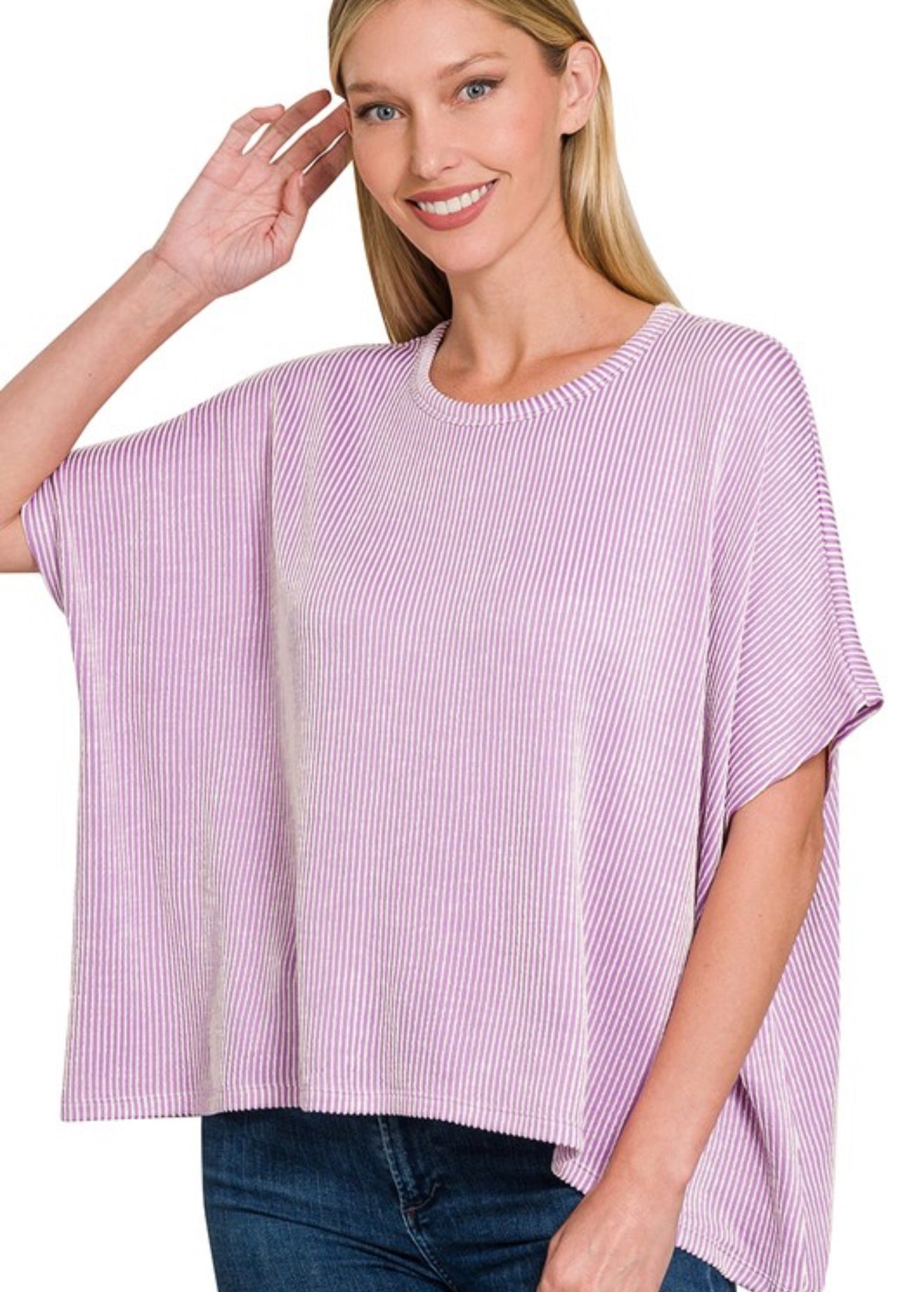 lavender ribbed
