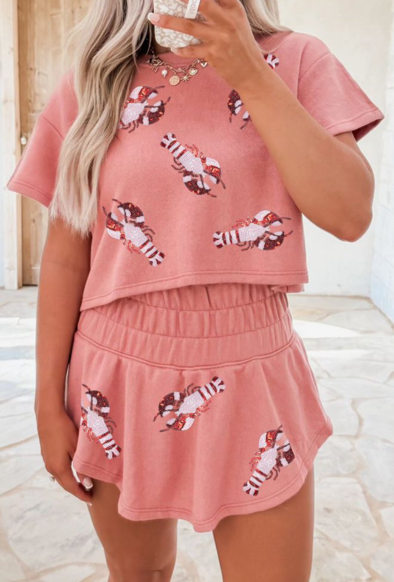 2pc crawfish skort set π¦