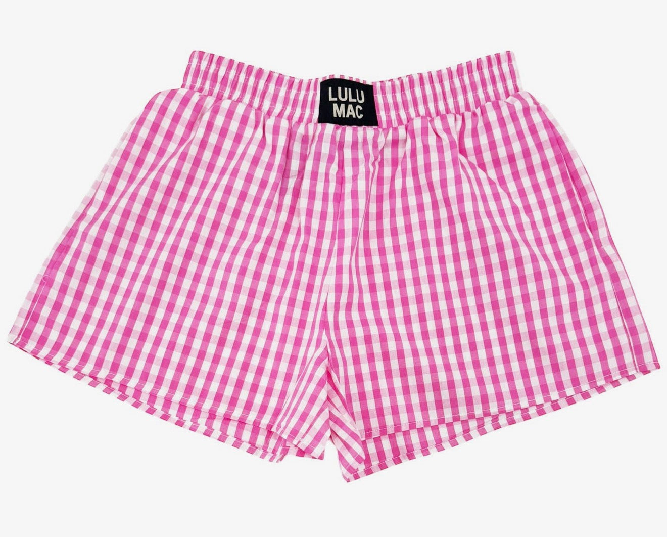 Pink gingham boxers