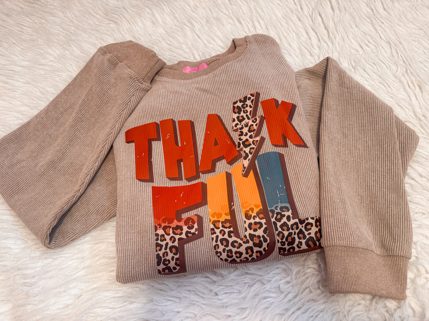 tha⚡️ nkful corded sweatshirt