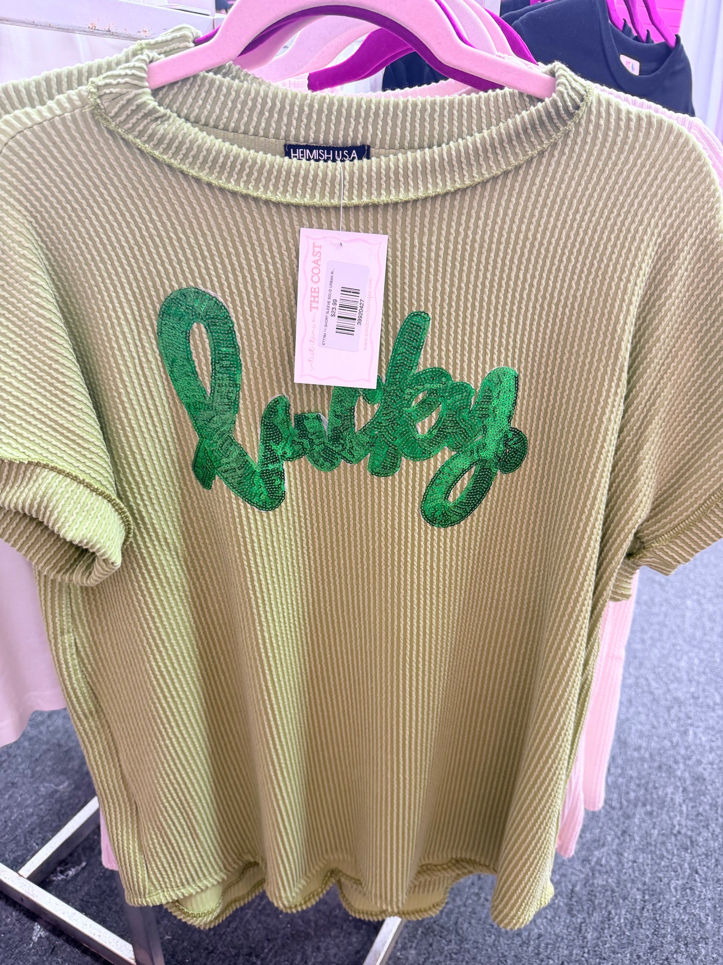 Green ribbed