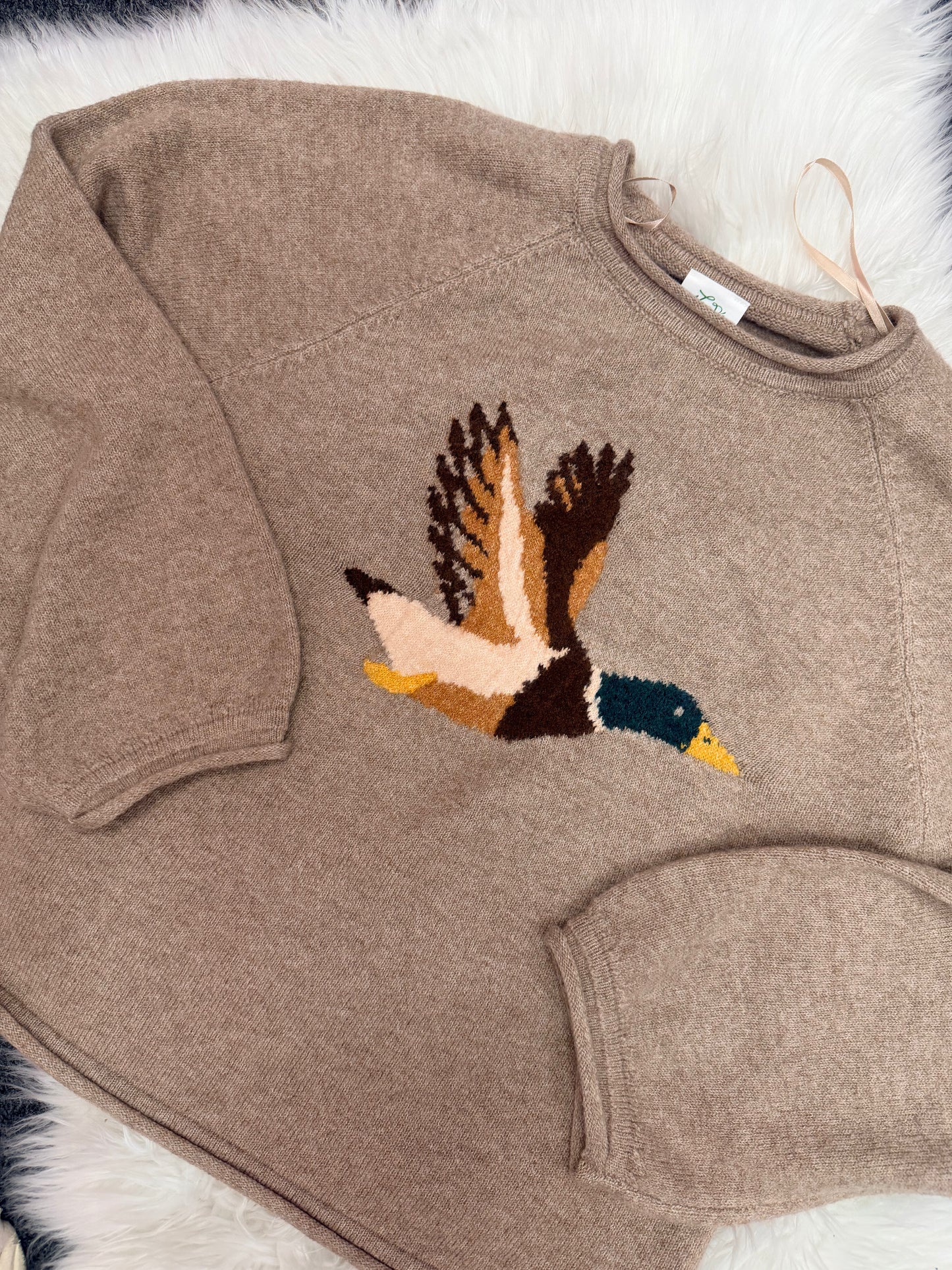Brown duck sweater
