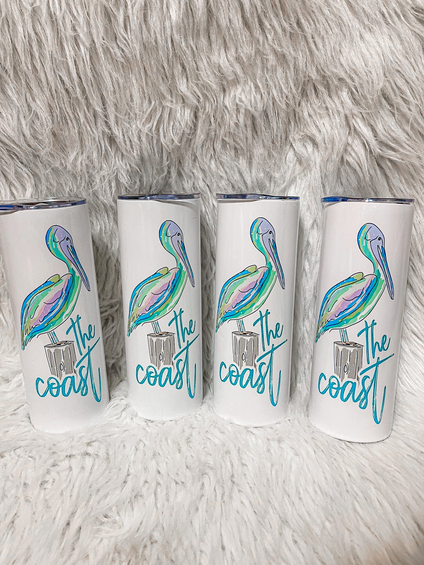 The coast pelican tumbler BLUE