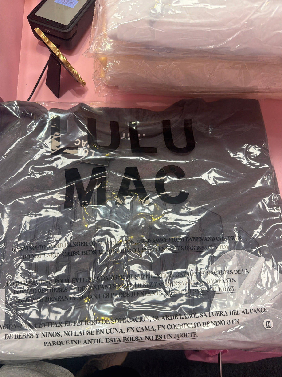 FB5 LULUMAC SWEATSHIRT Dark Grey/ Grey Embroidered