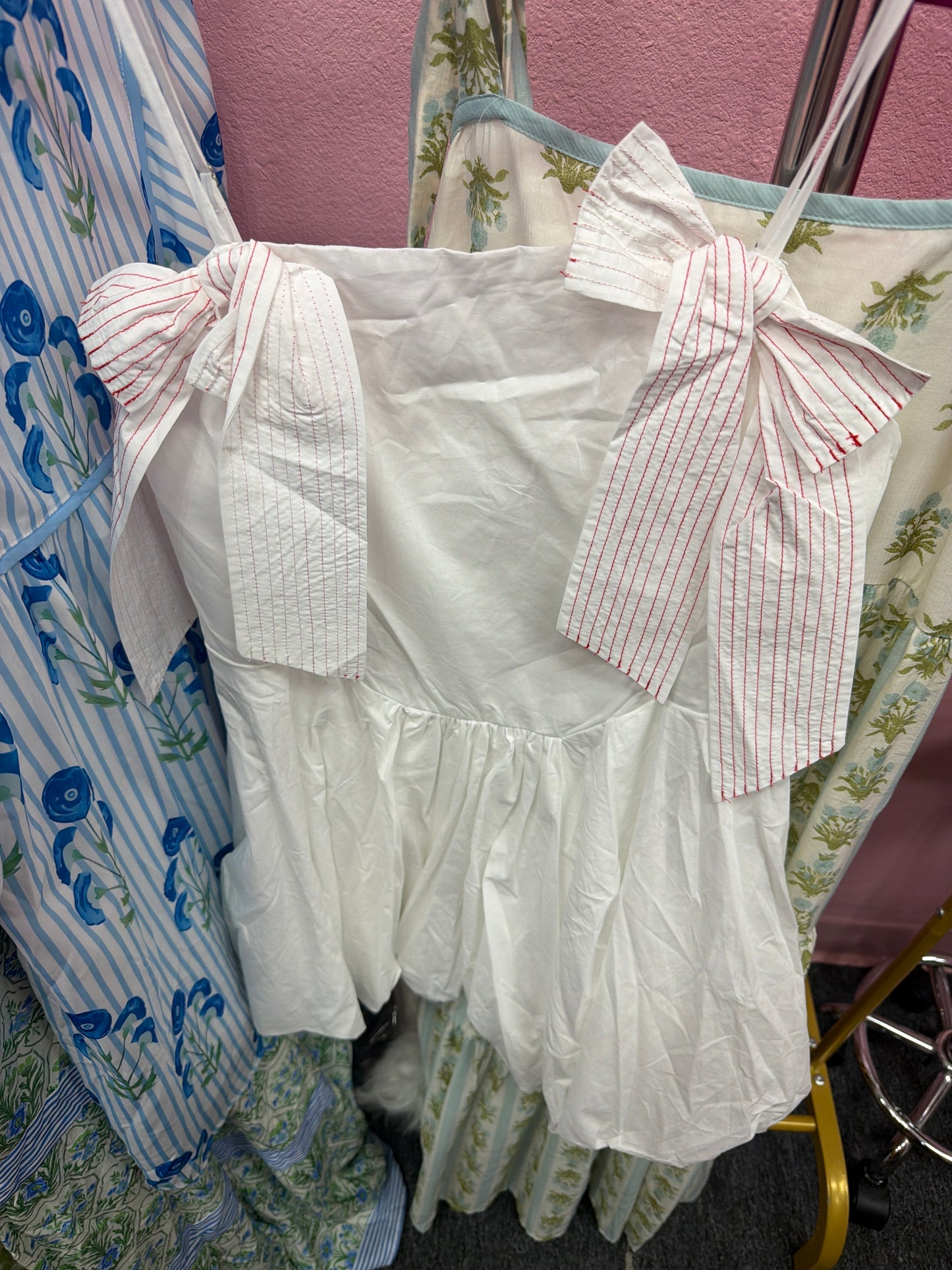 White Bow Dress