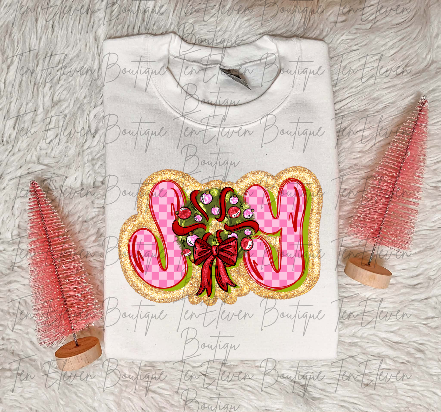 Joy Checkered Wreath