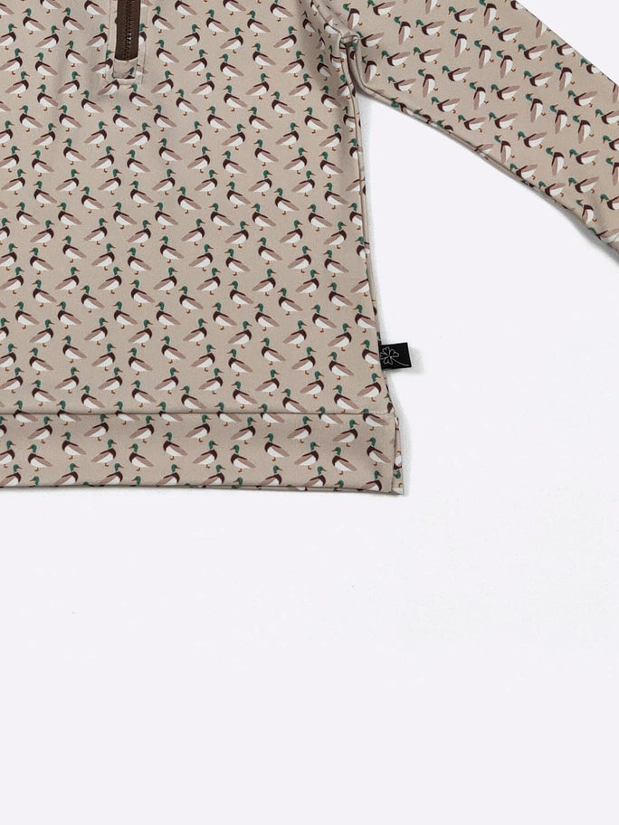 Khaki Mallard Boy Quarter Zip