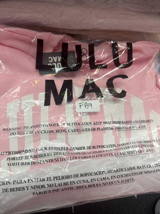 FB9 LULUMAC SWEATSHIRT Light Pink / White Puff Print