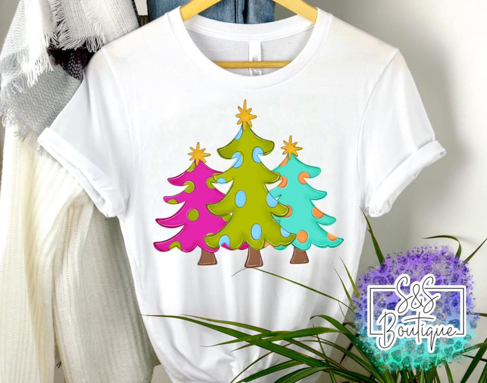 Christmas Trees Multi-Color