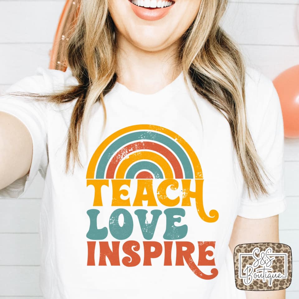 Teach Love Inspire Rainbow