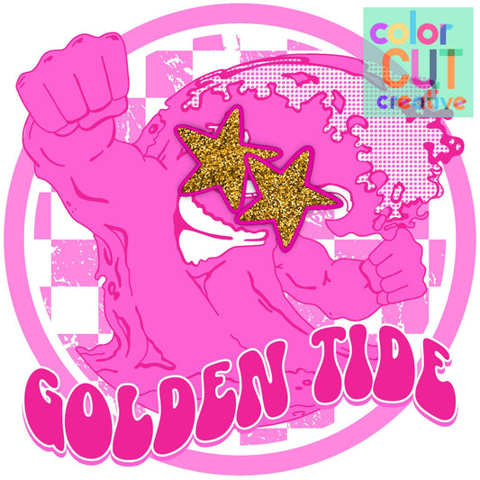 Golden Tide Pink Checkered