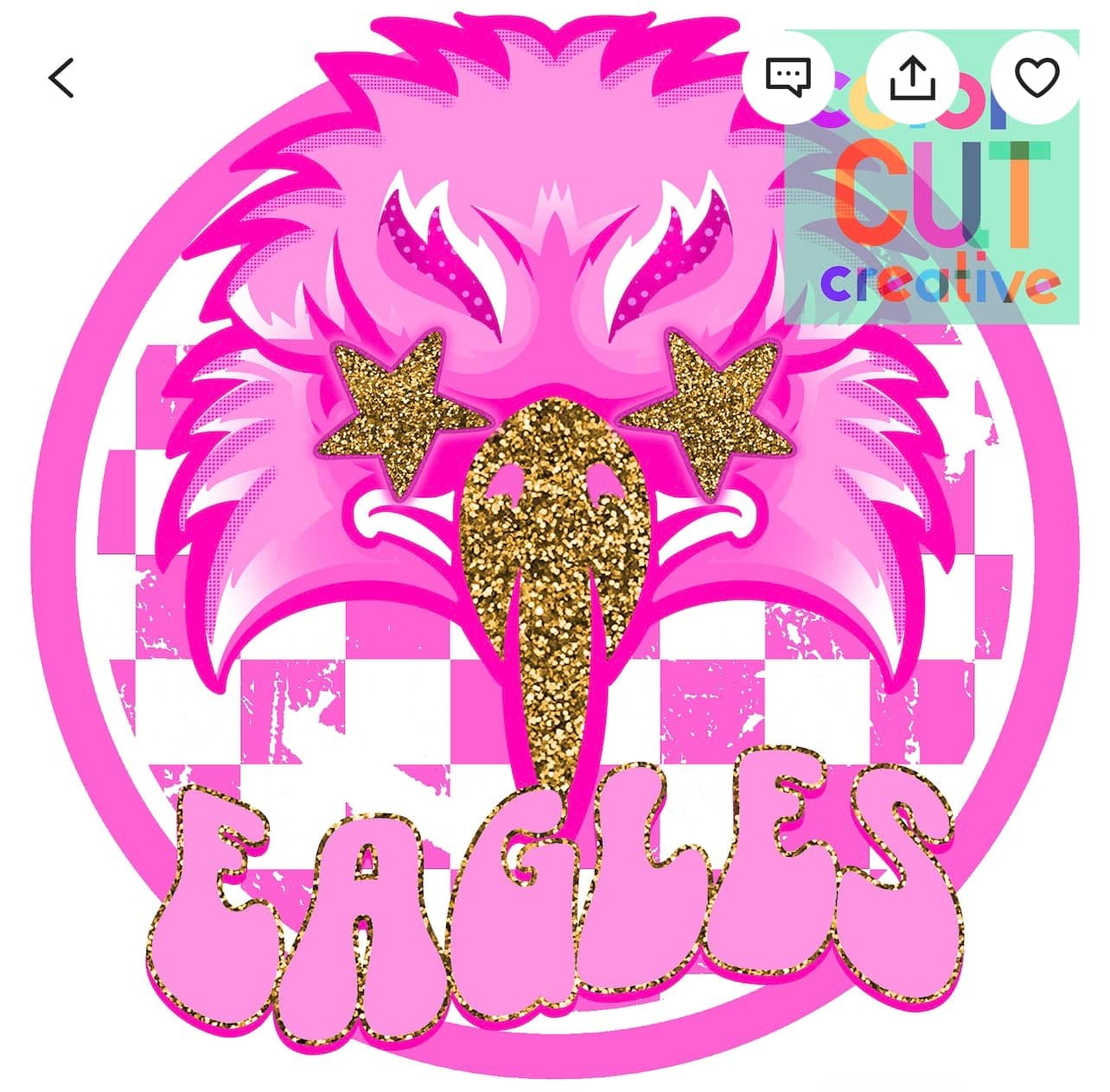 Eagles Pink Checker