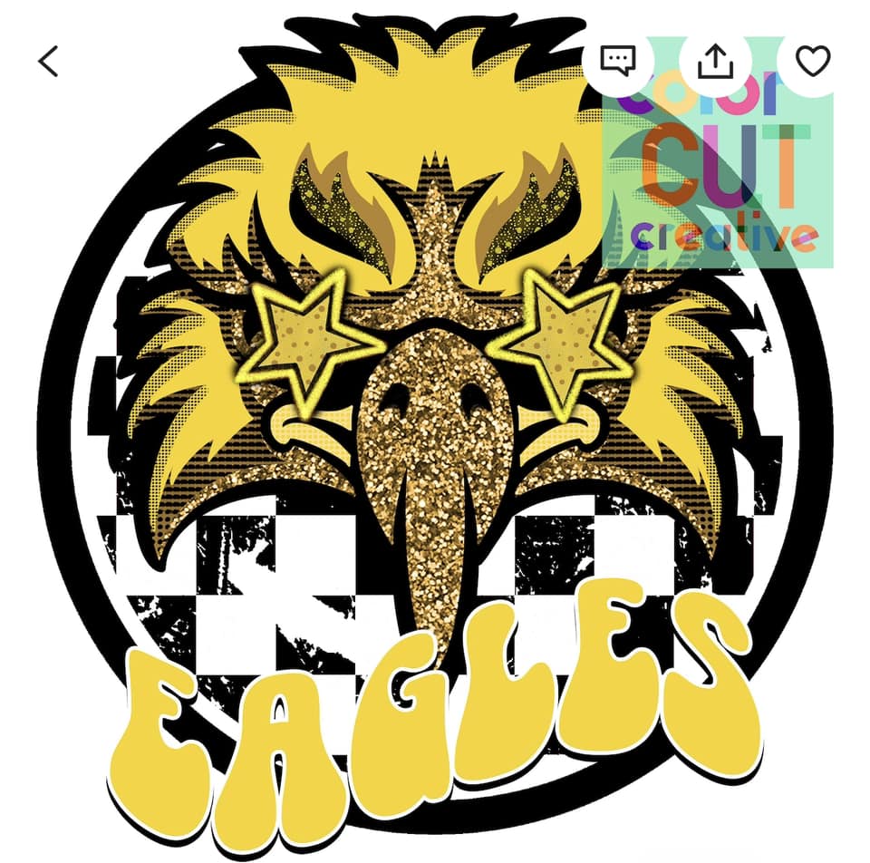 Eagles Gold Checkered