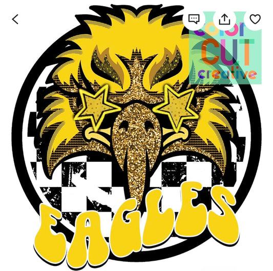 Eagles Gold Checkered