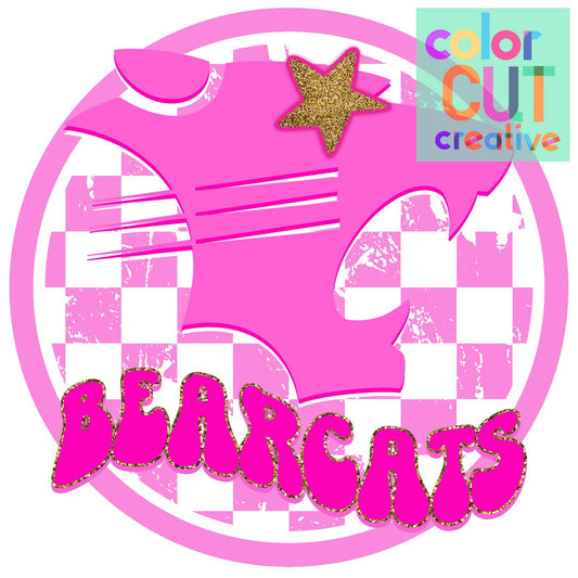 Bearcats Pink Checker