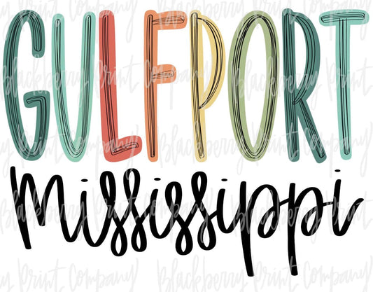 Gulfport Mississippi Multi-Color