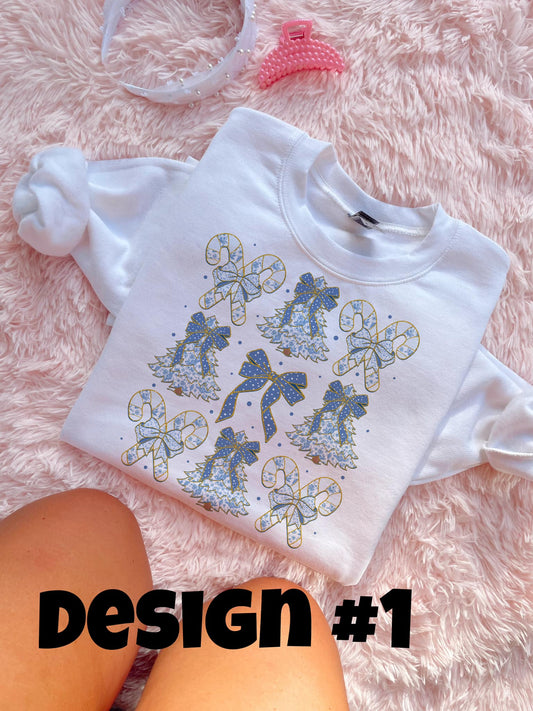 Blue Coquette Christmas