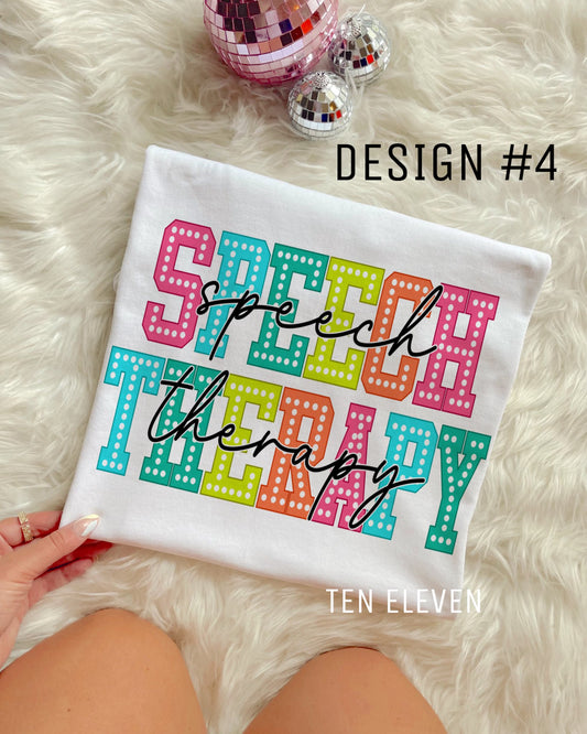 Speech Therapy Multi-Color