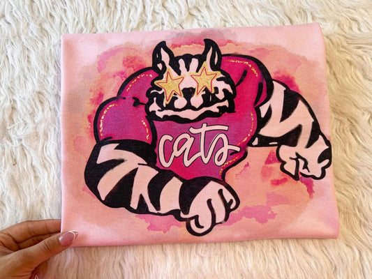 Cats Pink Mascot