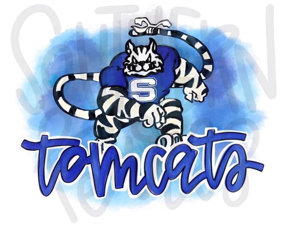Stone Tomcats Blue Watercolor