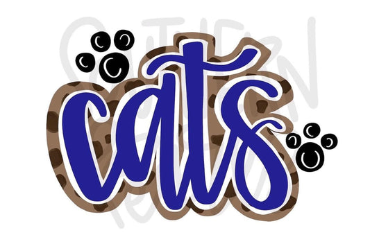 Cats Cheetah W/ Paws