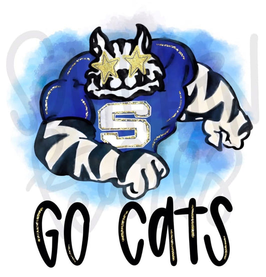 GO Cats Watercolor