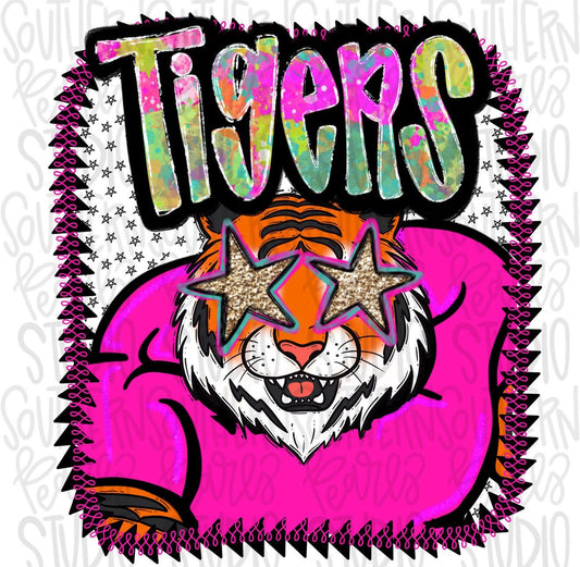 Tigers Neon Mascot