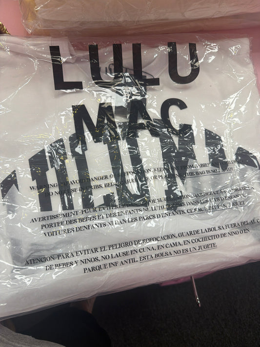 FB4 LULUMAC SWEATSHIRT WHITE / Black Puff Print