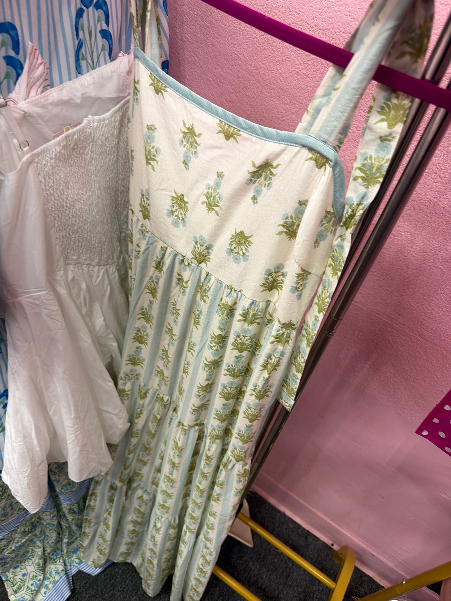 Floral Contrast Dress