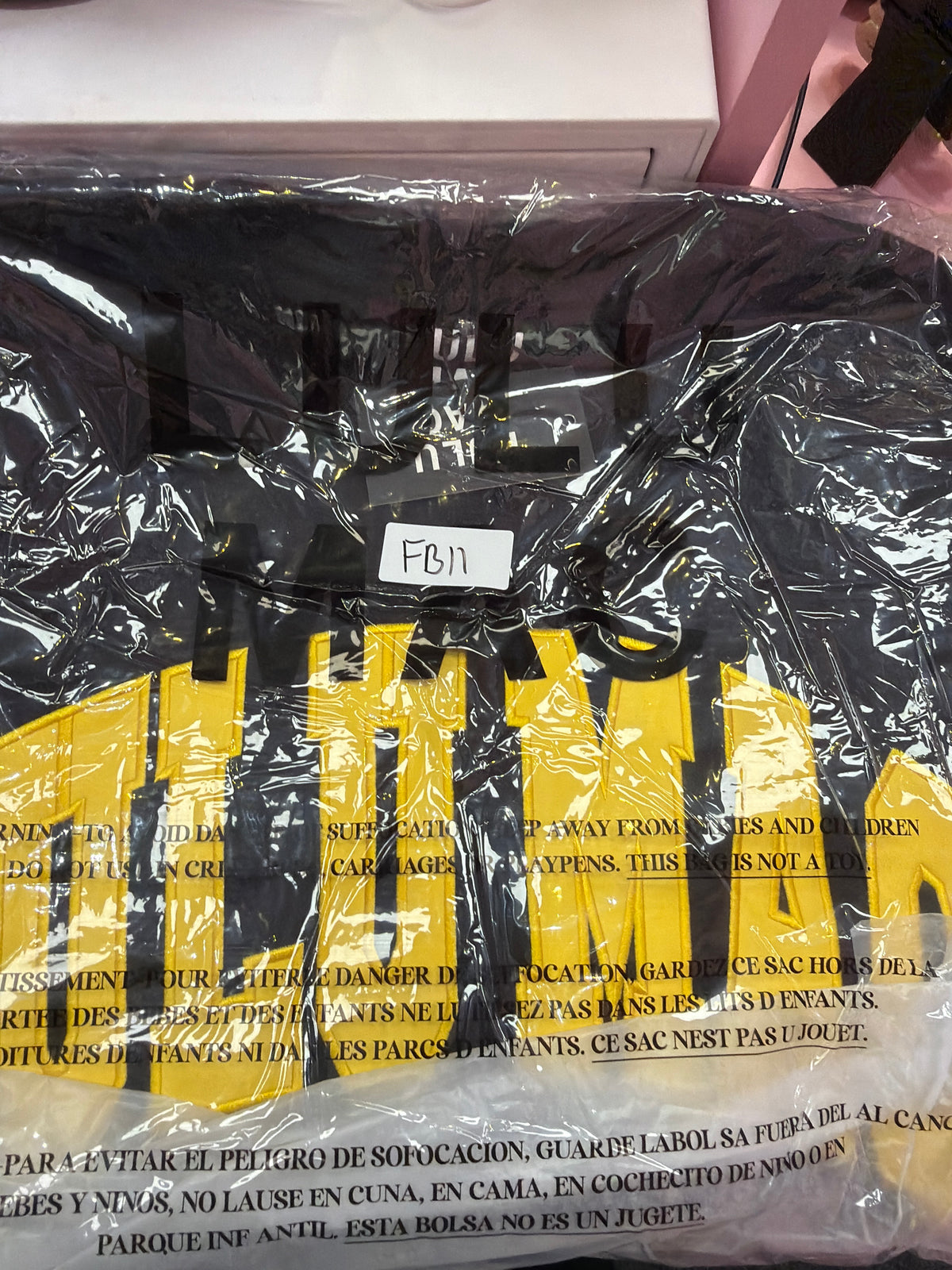 FB11 LULUMAC SWEATSHIRT Black / Yellow Embroidered