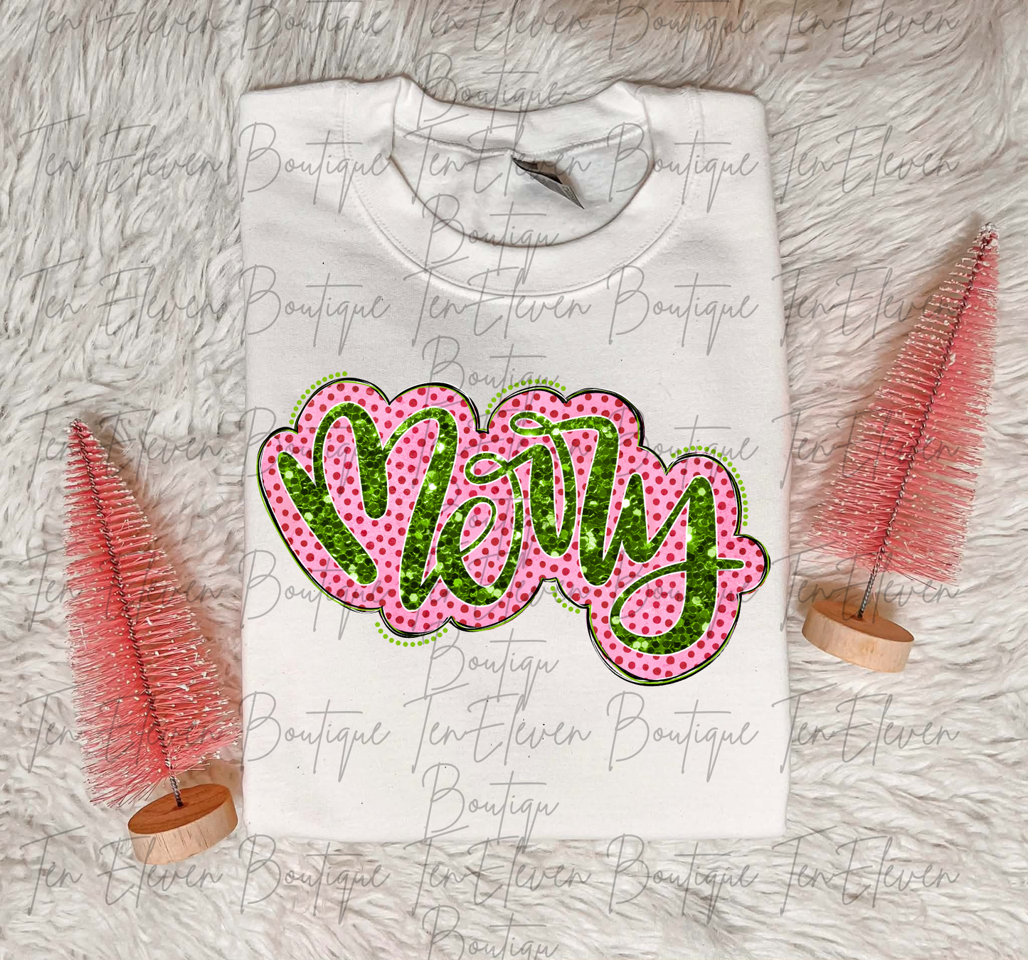 Merry Glitter Print