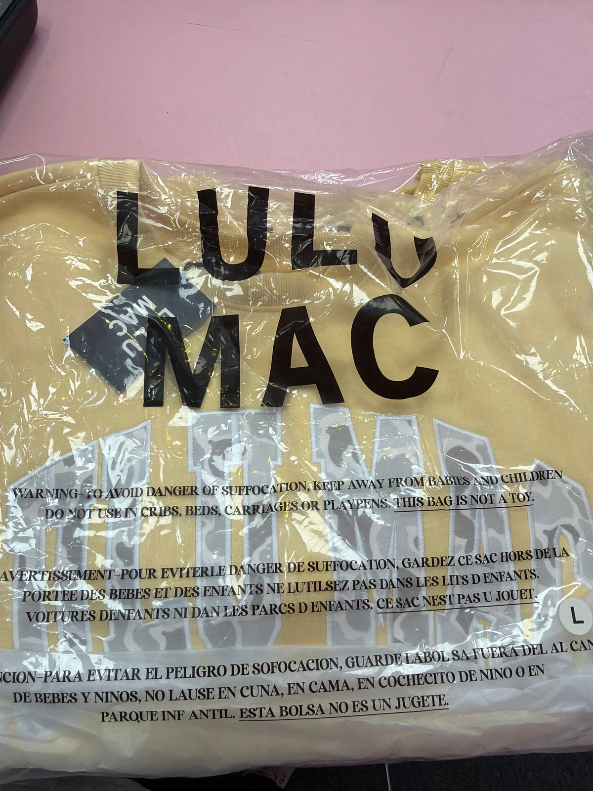 FB1 LULUMAC SWEATSHIRT Butter / Embroidered Grey Camo
