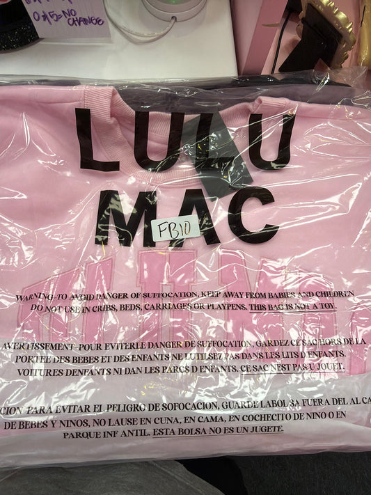 FB10 LULUMAC SWEATSHIRT Light Pink / Hot Pink Embroidered