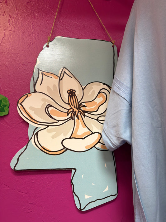 Metal door hanger MS magnolia