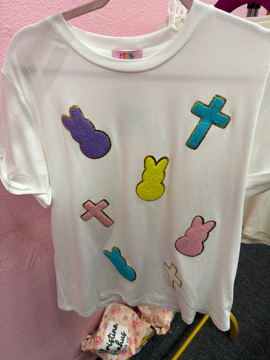 Cross And Bunny Patch Tee