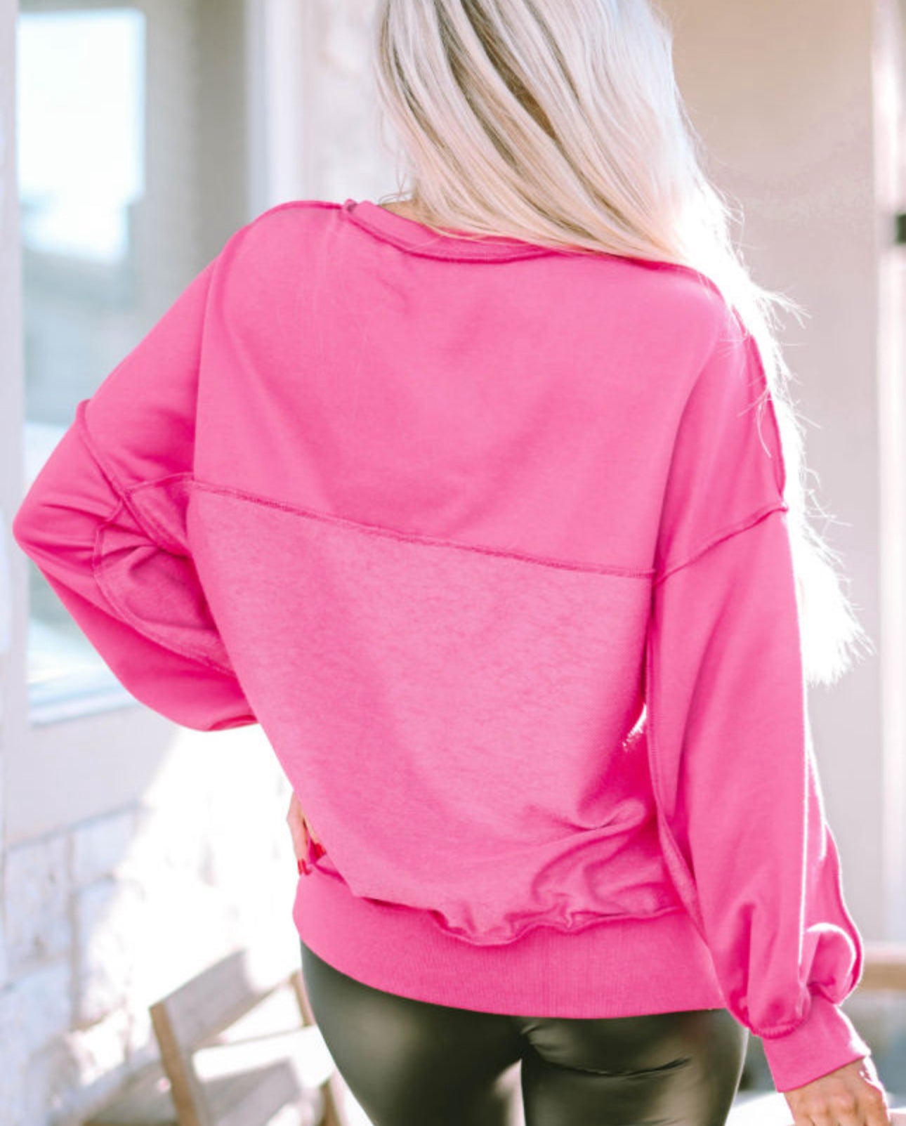 Pink pullover