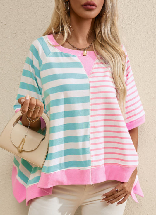 Striped oversized tee