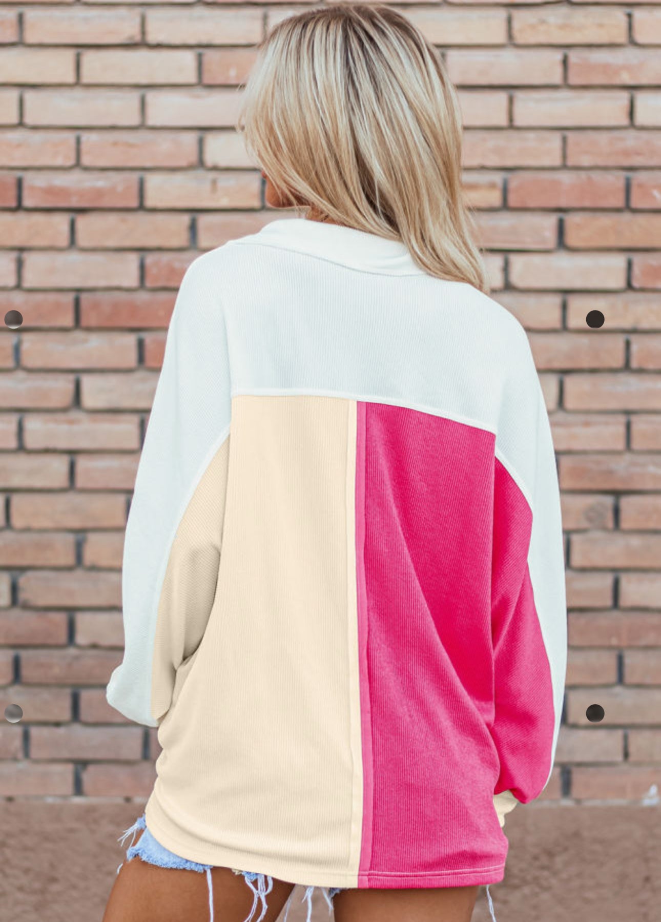 Colorblock pullover