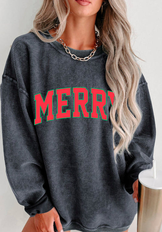 merry corded sweatshirt