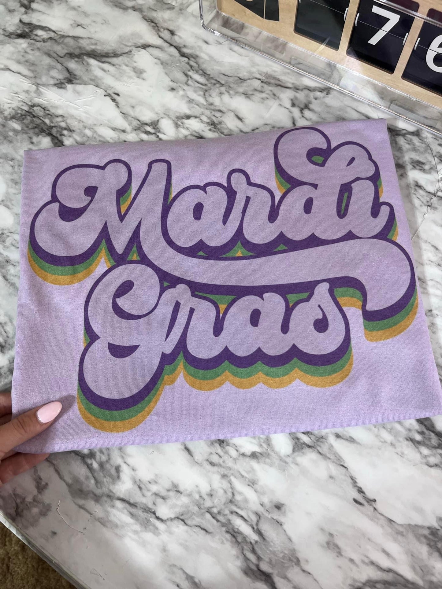 Retro Mardi Gras tee